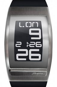 Наручные часы Phosphor World Time E-ink на электронных чернилах, кожаный ремень. WC03