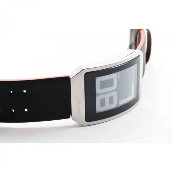 Часы Phosphor Digital Hour E-ink на электронных чернилах, кожаный ремень. DH02